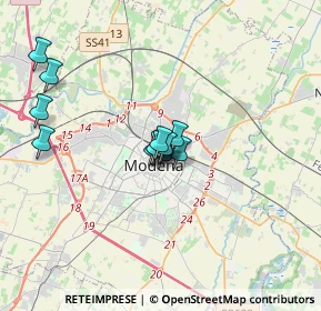 Mappa Corso Camillo Benso Conte di Cavour, 41121 Modena MO, Italia (2.45077)