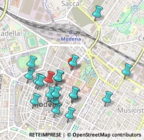 Mappa Corso Camillo Benso Conte di Cavour, 41121 Modena MO, Italia (0.5395)