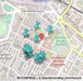 Mappa Corso Camillo Benso Conte di Cavour, 41121 Modena MO, Italia (0.232)