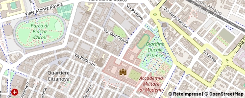 Mappa Módena