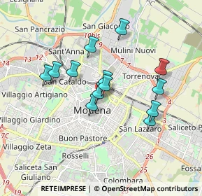 Mappa Corso Camillo Benso Conte di Cavour, 41121 Modena MO, Italia (1.52692)