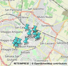 Mappa Corso Camillo Benso Conte di Cavour, 41121 Modena MO, Italia (1.51273)