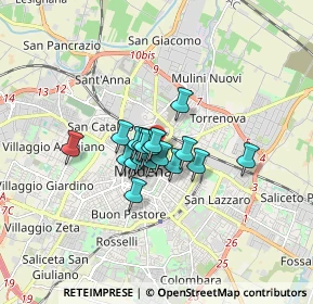 Mappa Corso Camillo Benso Conte di Cavour, 41121 Modena MO, Italia (0.94737)