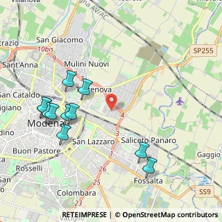 Mappa Via F. Malavolti, 41122 Modena MO, Italia (2.3)