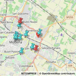 Mappa Via F. Malavolti, 41122 Modena MO, Italia (2.10636)
