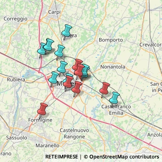Mappa Via F. Malavolti, 41122 Modena MO, Italia (5.76353)