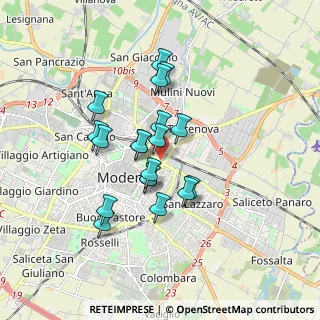 Mappa Via Ferruccio Lamborghini, 41122 Modena MO, Italia (1.40895)