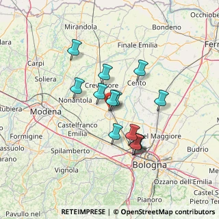 Mappa SP di Crevalcore, 40017 Piolino BO, Italia (11.30462)