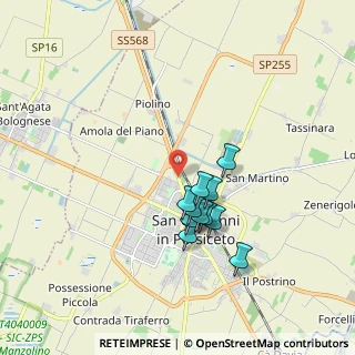 Mappa SP di Crevalcore, 40017 Piolino BO, Italia (1.46)