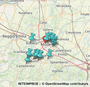 Mappa Via Aldo Dugoni, 41126 Modena MO, Italia (9.98714)