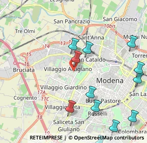 Mappa Via Aldo Dugoni, 41126 Modena MO, Italia (2.63167)
