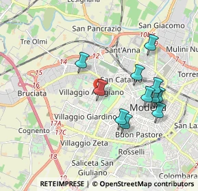 Mappa Via Aldo Dugoni, 41126 Modena MO, Italia (1.78545)