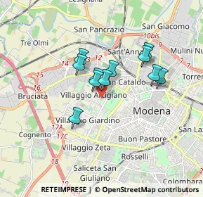 Mappa Via Aldo Dugoni, 41126 Modena MO, Italia (1.29909)