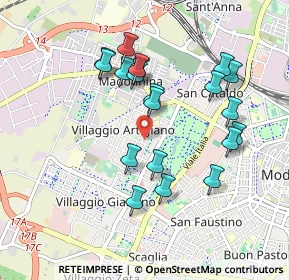 Mappa Via Aldo Dugoni, 41126 Modena MO, Italia (0.8975)