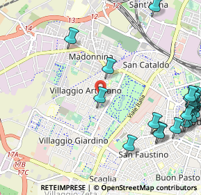 Mappa Via Aldo Dugoni, 41126 Modena MO, Italia (1.4975)