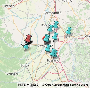 Mappa Piazza Schiaparelli, 12038 Savigliano CN, Italia (9.5455)