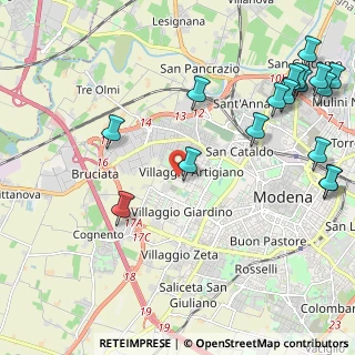 Mappa Via Guglielmo Pepe, 41126 Modena MO, Italia (2.93941)