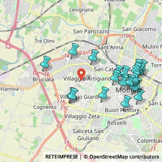 Mappa Via Guglielmo Pepe, 41126 Modena MO, Italia (2.283)