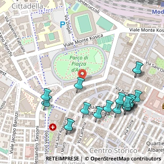 Mappa Parco Piazza D'Armi Novisad, 41121 Modena MO, Italia (0.322)