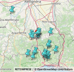 Mappa A26 Genova - Gravellona, 15076 Ovada AL, Italia (14.03105)