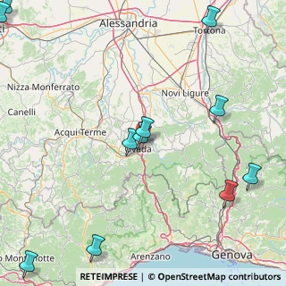 Mappa A26 Genova - Gravellona, 15076 Ovada AL, Italia (25.12818)
