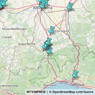 Mappa A26 Genova - Gravellona, 15076 Ovada AL, Italia (28.232)