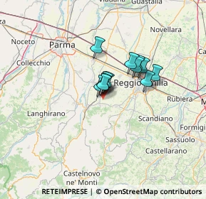 Mappa Via Fernando Santi, 42020 Quattro Castella RE, Italia (7.86)
