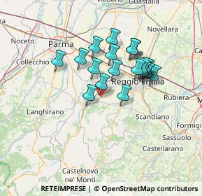 Mappa Via Fernando Santi, 42020 Quattro Castella RE, Italia (11.522)