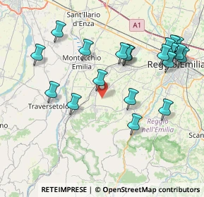 Mappa Via Fernando Santi, 42020 Quattro Castella RE, Italia (8.829)