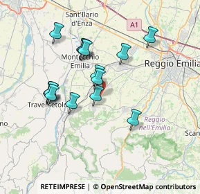 Mappa Via Fernando Santi, 42020 Quattro Castella RE, Italia (6.538)