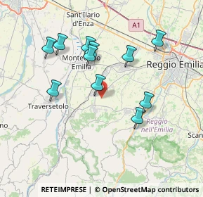 Mappa Via Fernando Santi, 42020 Quattro Castella RE, Italia (7.06182)