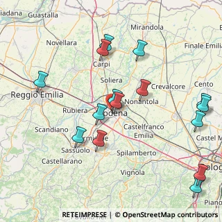 Mappa Via del Voltone, 41121 Modena MO, Italia (18.57533)