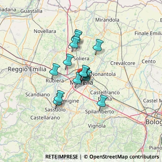 Mappa Via del Voltone, 41121 Modena MO, Italia (9.29786)