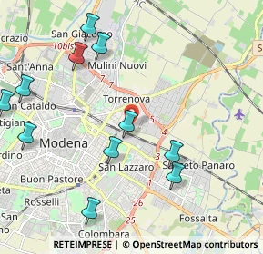 Mappa Strada Santa Caterina, 41122 Modena MO, Italia (2.47545)