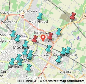 Mappa Strada Santa Caterina, 41122 Modena MO, Italia (2.27895)