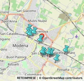 Mappa Strada Santa Caterina, 41122 Modena MO, Italia (1.56167)