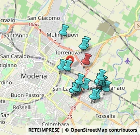 Mappa Strada Santa Caterina, 41122 Modena MO, Italia (1.6305)