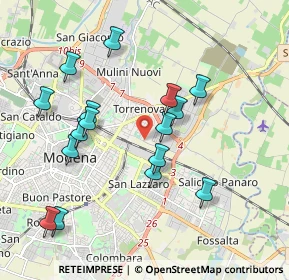 Mappa Strada Santa Caterina, 41122 Modena MO, Italia (1.965)