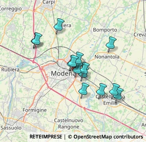 Mappa Strada Santa Caterina, 41122 Modena MO, Italia (5.85857)