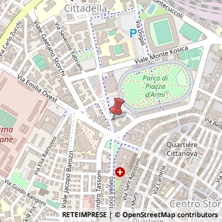 Mappa Via Francesco Maria Molza, 8, 41122 Modena, Modena (Emilia Romagna)