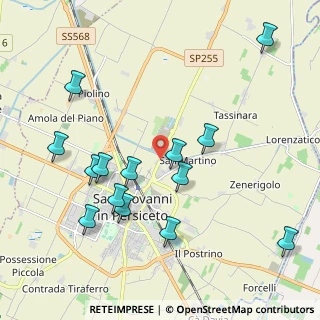 Mappa Via Benelli, 40017 San Giovanni in Persiceto BO, Italia (2.22714)