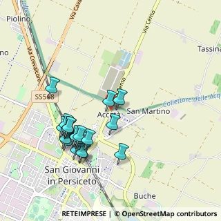 Mappa Via Benelli, 40017 San Giovanni in Persiceto BO, Italia (0.9765)