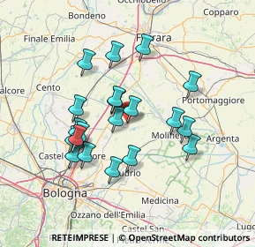 Mappa Via Pedora, 40052 Baricella BO, Italia (12.69)