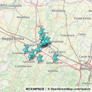 Mappa Area cani, 41121 Modena MO, Italia (8.60846)