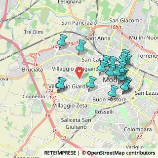 Mappa Via Ippocrate, 41126 Modena MO, Italia (1.924)
