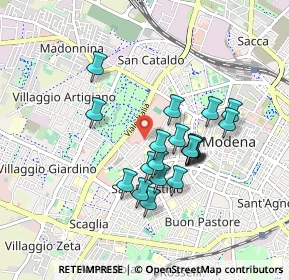 Mappa Via Gaspare Pagani, 41124 Modena MO, Italia (0.754)