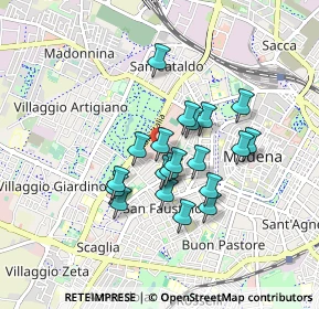 Mappa Via Gaspare Pagani, 41124 Modena MO, Italia (0.6845)