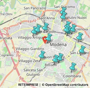 Mappa Via Gaspare Pagani, 41124 Modena MO, Italia (2.01188)