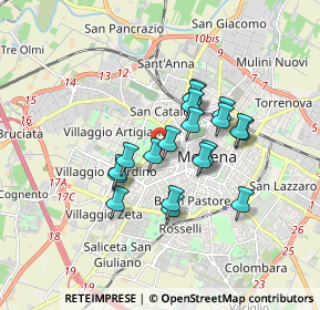 Mappa Via Gaspare Pagani, 41124 Modena MO, Italia (1.34474)