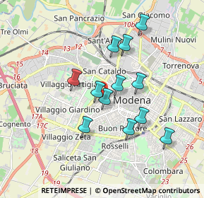 Mappa Via Gaspare Pagani, 41124 Modena MO, Italia (1.5375)